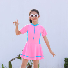 Summer New Children's Swimwear Girl Girls Middle Children Cute Princess Dress Style One-piece Swimsuit Wholesale