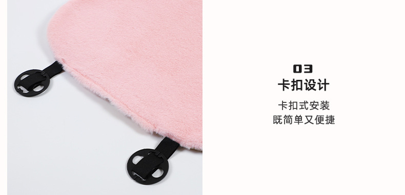 Car Seat Cushion High-End Stuffed Cute Cat Claw Women's Car Seat Cushion Internet Celebrity Winter Warm Car Seat Cover