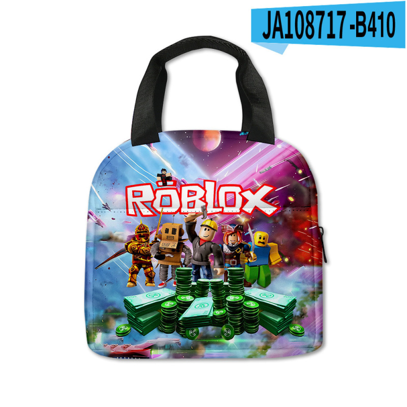3D新品罗布乐思 ROBLOX 午餐包中小学生保温饭盒手提包|undefined