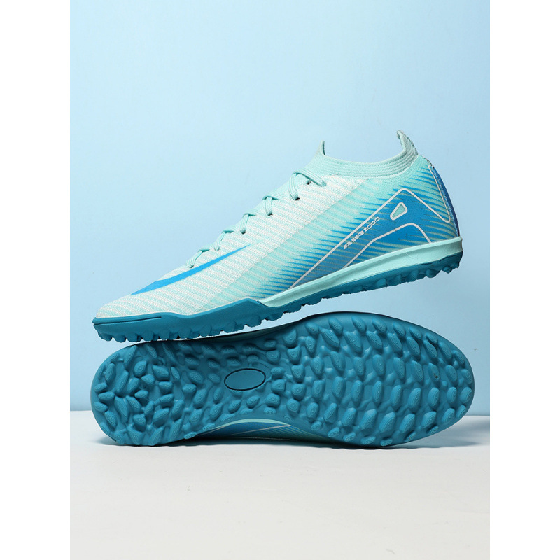 Zapatos de Entrenamiento de Fútbol Tejidos para Hombre Cuero Sintético y Caucho Ligero para Entrenamiento Multiterreno