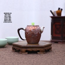 铜包银999手工小银壶纯银999泡茶壶足银家用高端功夫茶具银器礼品