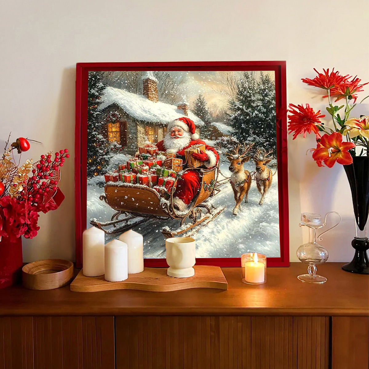 Navidad transfronteriza nueva cruz de Santa Claus regalos decoraciones de Navidad sala de estar dormitorio regalos pequeños
