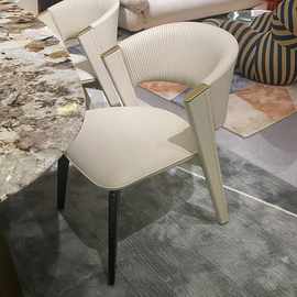 CC餐椅原版实木椅子家用餐厅现代设计师别墅轻奢样板房欧式整装