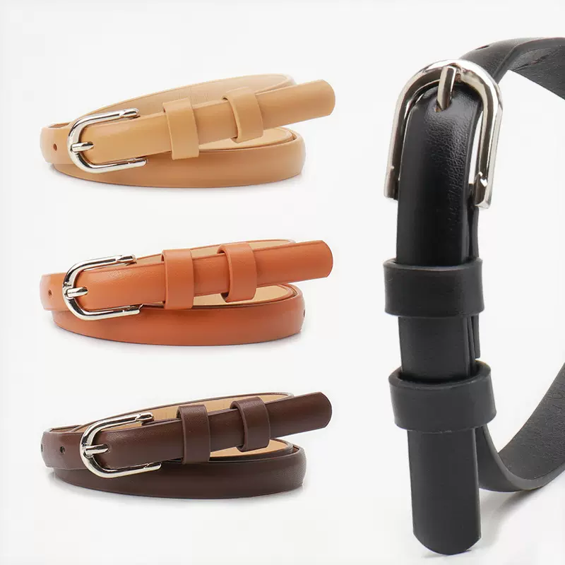 韩版腰带女百搭装饰细牛仔裤带时尚高级感简约风合金针扣学生皮带