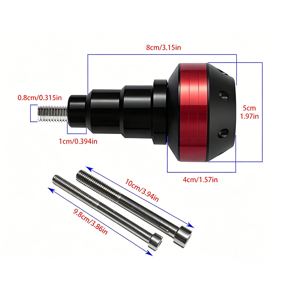 M8M10 Universal Body Anti-Fall Balls, 2-Pack, Motorcycle Anti-Fall Bumper Protection Balls, Cnc Accessories