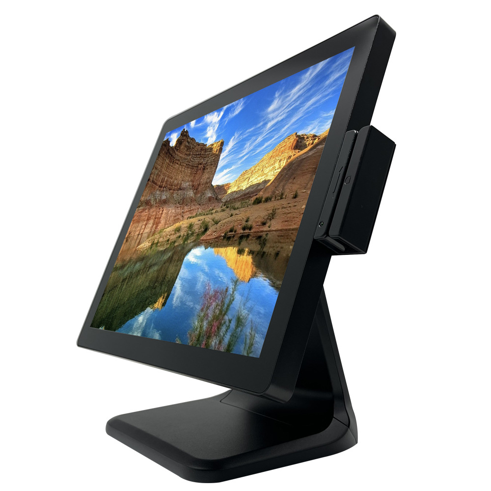 智能17寸单屏触摸收款机防水防尘收银机超市结算收银一体机