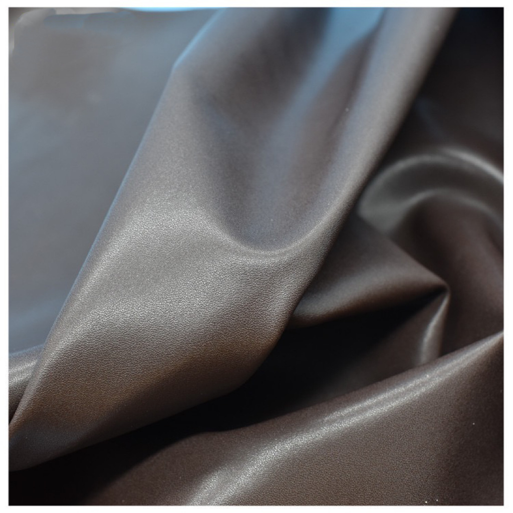 超纤皮料0.6mm厚牛纹pvc耐刮耐磨用于箱包鞋材家具沙发软包内饰