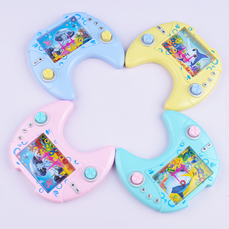 Juguete educativo creativo de los niños mango máquina de agua anillo nostálgico máquina de juego de mano recuerdos de la infancia pequeño regalo al por mayor
