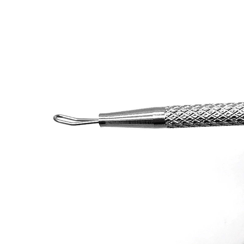 Stainless steel 4.8 thread double rub garland acne needle acne needle closed mouth beauty squeeze circle blackhead squeeze rod
