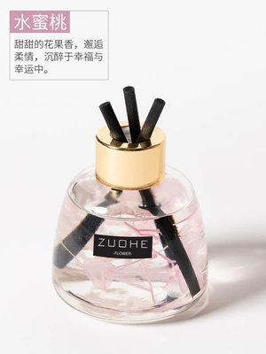 120ml car aromatherapy ornaments lasting light fragrance Seat car accessories fragrance ladies non-fire aromatherapy wholesale (Car Perfume Aromatherapy) - peach