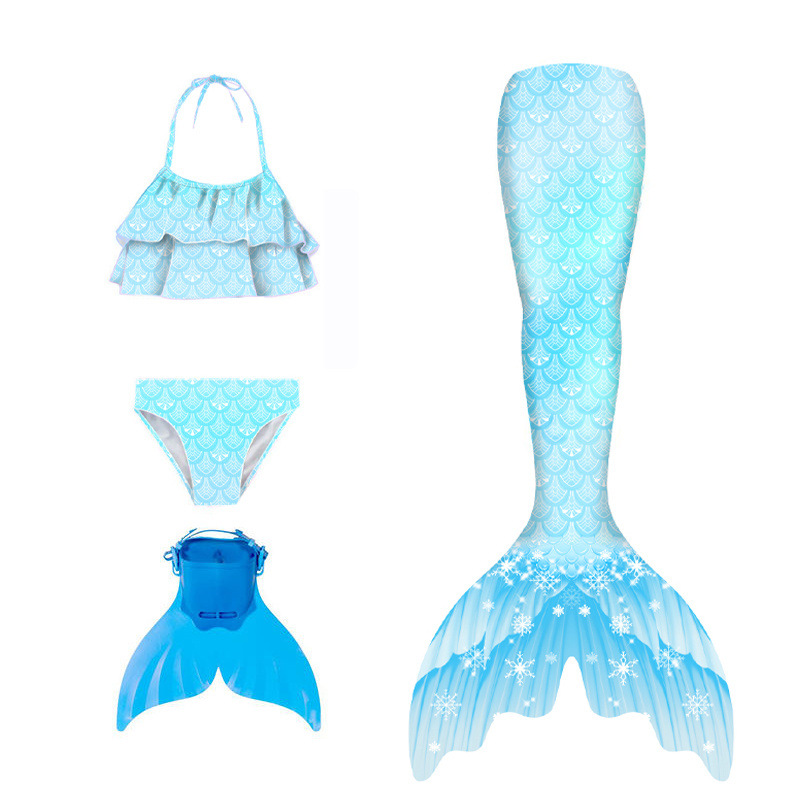 Niños sirena de cola set femenino de verano bebé trajes de baño niña pequeña falda de princesa 2023 nuevo