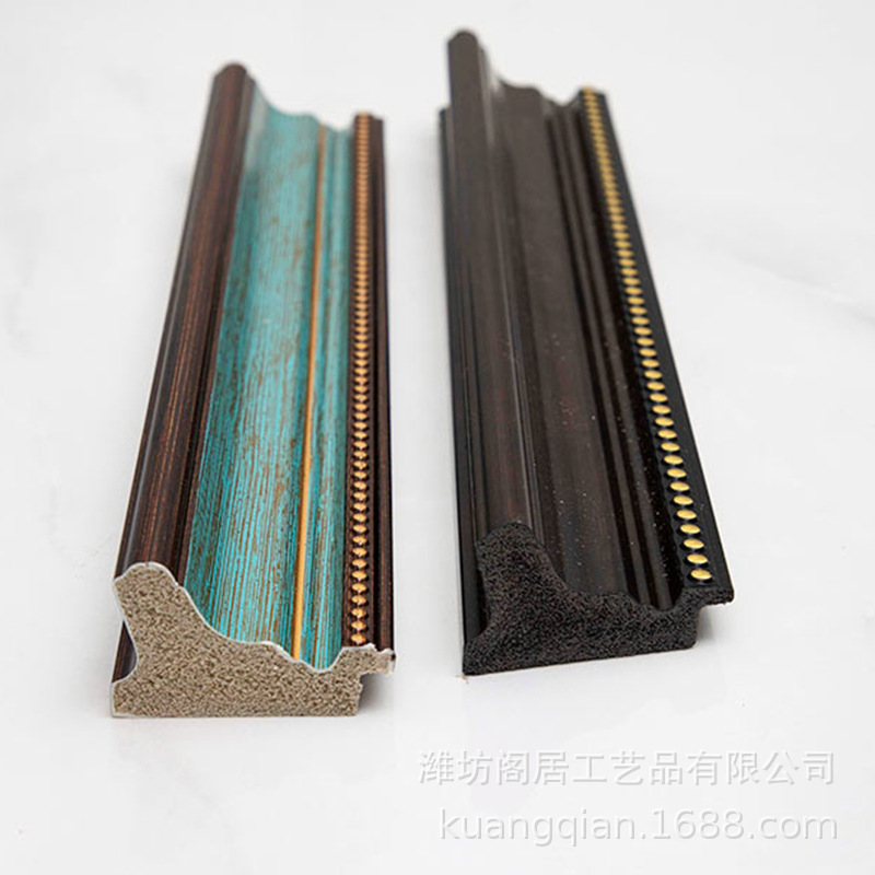 Foam-trimmed American-style picture frame, oil painting frame line, mirror frame decoration, frame bar, framing, wholesale 4071 retro coffee