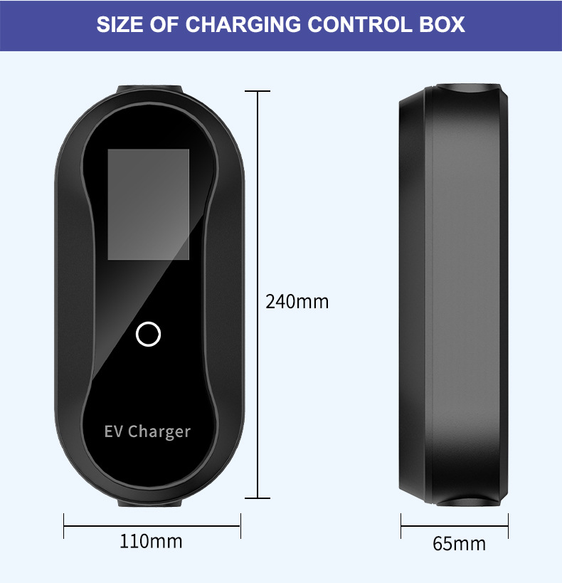 TYPE2 charging station 7KW European standard Tesla AITO new energy vehicle portable on-board charging gun charging station
