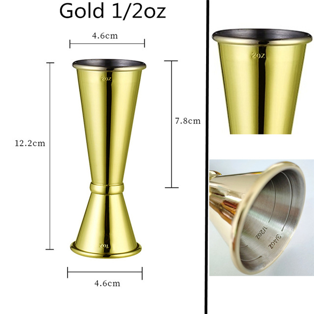 Dispositivo de medición de vino indio taza de onza cóctel taza de medición de doble cabeza 30/60 barman taza de Oz especial Jigger