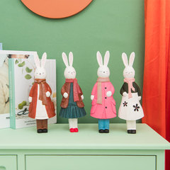 Wooden craft DIY creative personalized animal decoration home living room children's room desk accessory gift wholesale