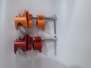 Factory Direct Supply 4-Point Pipe Clamp Woodworking Clamp 1/ 2inch Long Straight Rod Pipe Clamp 1/ 2inch Handle Water Pipe Clamp