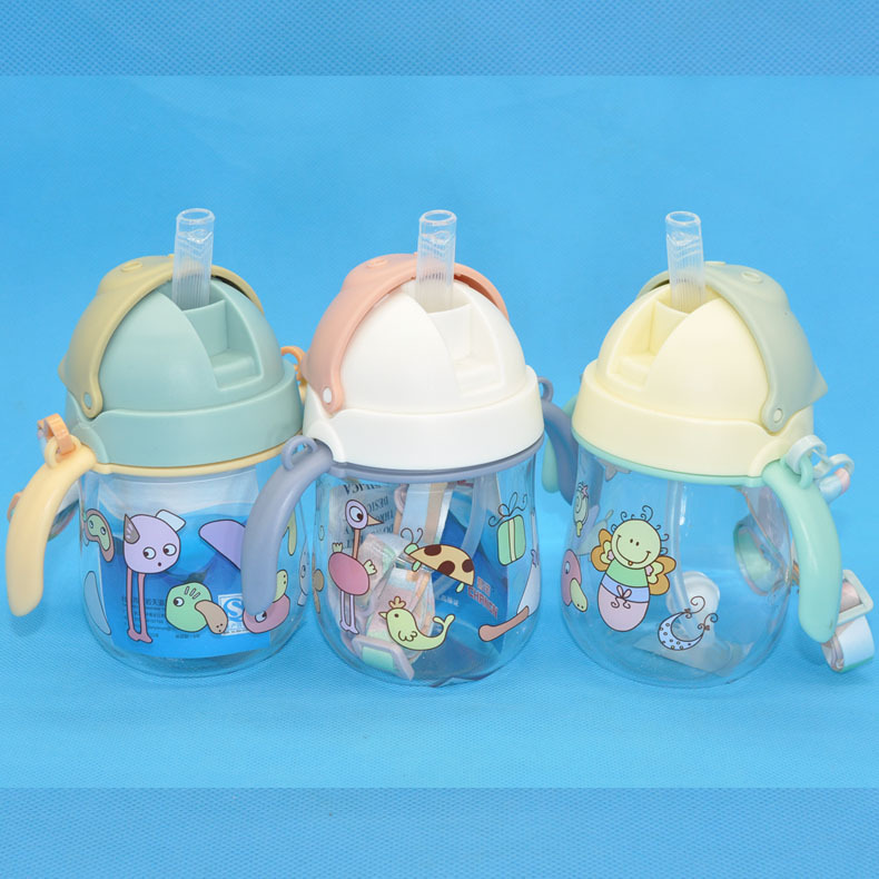 Tianyi nuevo cerdo taza de agua para niños taza de agua para bebés con mango de paja taza de beber para bebés al por mayor