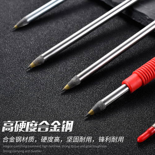 Tile scribing pen metal scribing needle fitter tungsten steel alloy tip drawing needle super hard marker pen tip scribing tool