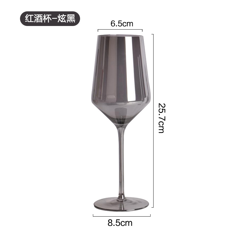 Bar VIP exclusiva copa de vino Luz de lujo de gama alta VIP vino conjunto blanco copa de vino cóctel copa de vino tinto traje de copa de vino