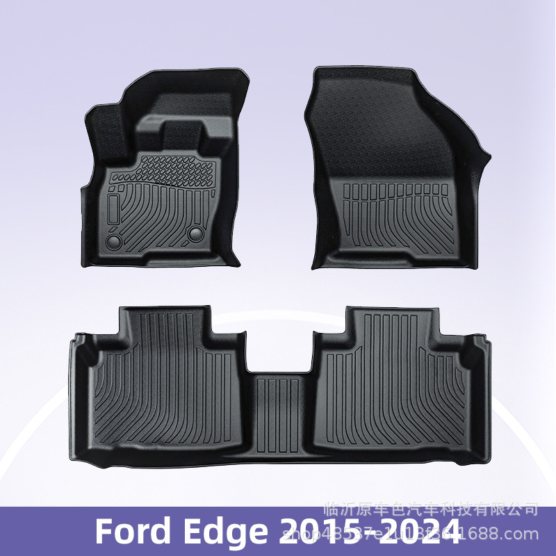 Aplicable para 2015 - 2023 Ford Edge Edge todo el tiempo TPE almohadilla de pie para automóviles almohadilla de suelo antisucio