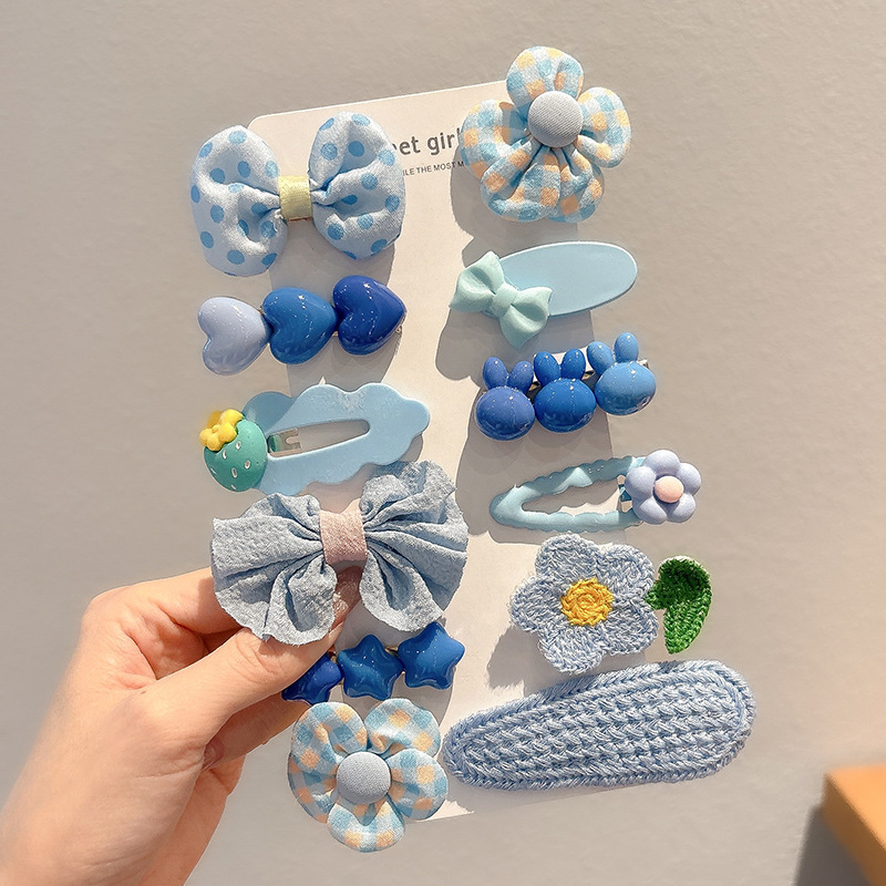 Horquilla para bebés, bolsa de tela completa, clip para cabello para bebés, no daña el cabello, niños, niñas, horquillas, lindos accesorios para el cabello, sombreros