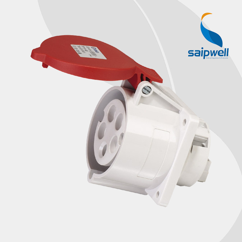 厂家直供SP-3451防水暗装插座 直插式工业插座  IP44工业防水插座