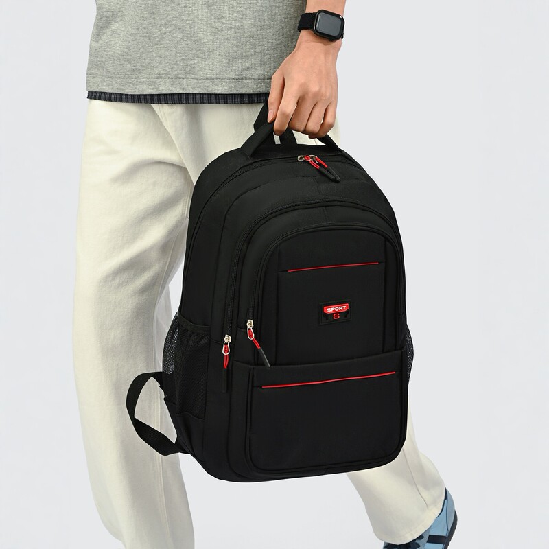 Large-Capacity Backpack for Men and Women, Simple Business Computer Backpack, Fashionable Multi-Compartment Travel School Bag Large-Capacity Backpack for Men and Women, Simple Business Computer Backpack, Fashionable Multi-Compartment Travel School Bag