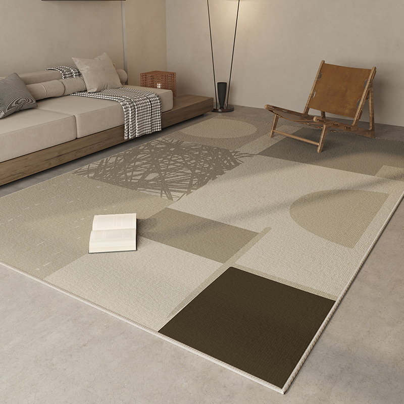 Alfombra doméstica de lujo ligera de dibujos animados resistente a la suciedad fácil de cuidar alfombra de cama resistente a la suciedad alfombra de lana de cristal antideslizante puede ser un agente