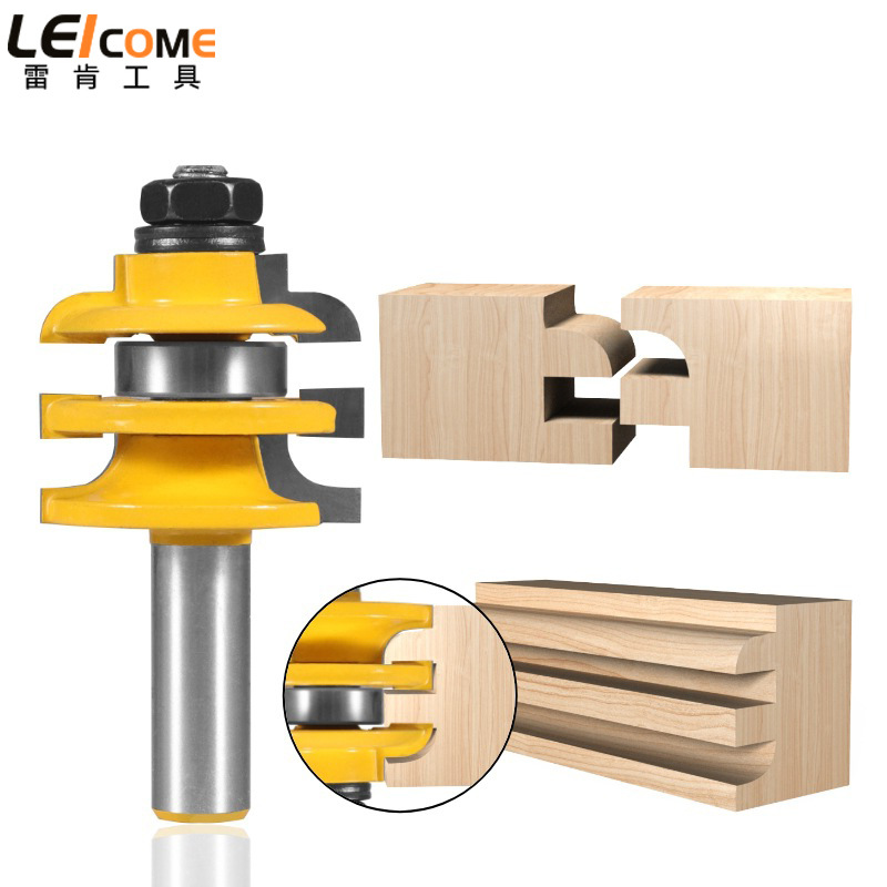 雷肯全分体门斗圆角榫合刀8柄12柄1/2柄木工铣刀修边刀拼接拼板