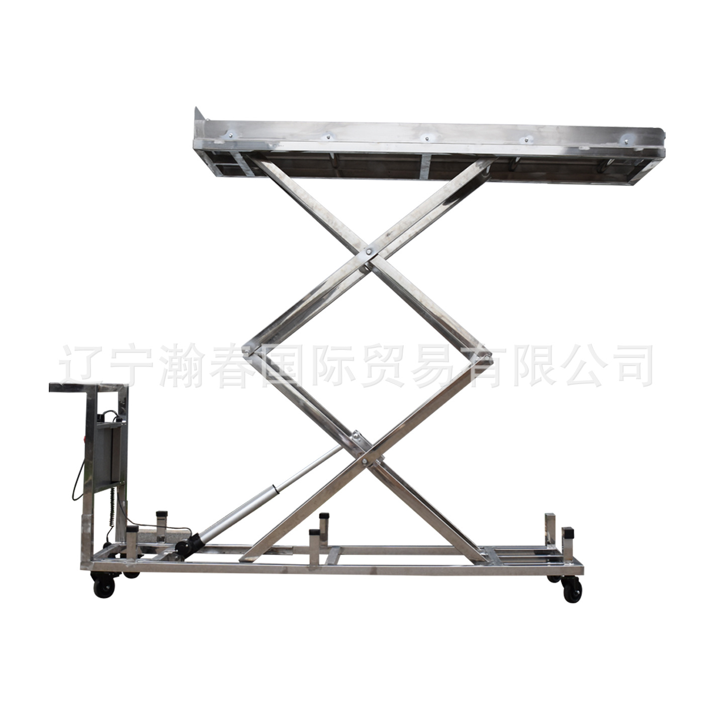 供应 太平间尸体升降车 电压尸体运输车遗体转运车 死尸液压推车