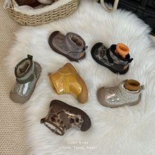 XSHX果冻雪地靴｜男女童复古秋冬保暖侧拉链防水耐脏防滑橡胶底