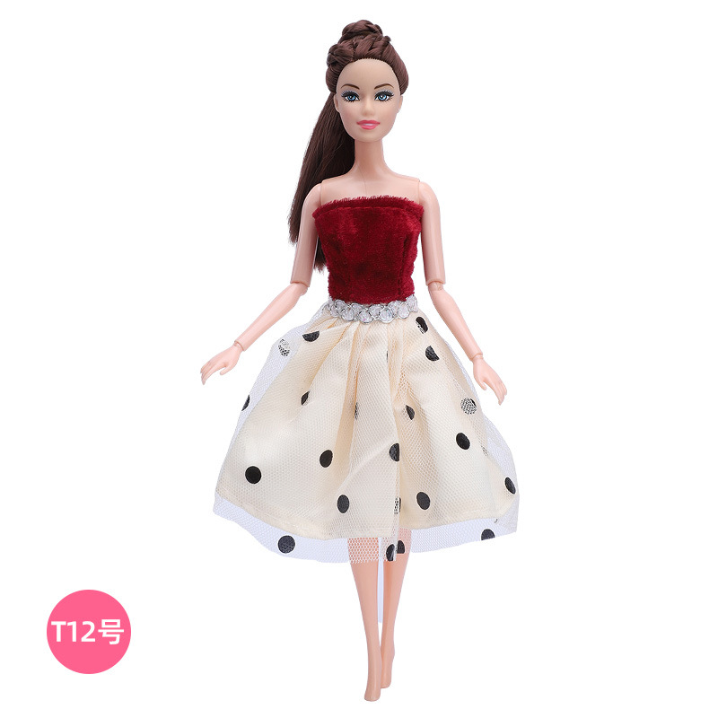 30cm Barbie muñeca ropa traje moda vestido princesa vestido encaje vestido niñas juguetes transfronterizos nuevo