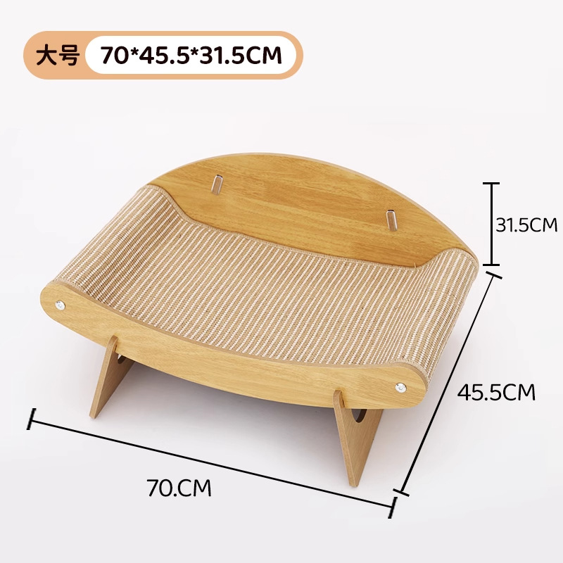 Sofá de gato de sisal, cuerda de sisal, tabla de agarre de gato, resistente al desgaste, sin caspa, tabla de garras de gato, almohadilla de sisal, nido de gato, cuerda de cáñamo, sillón reclinable de gato