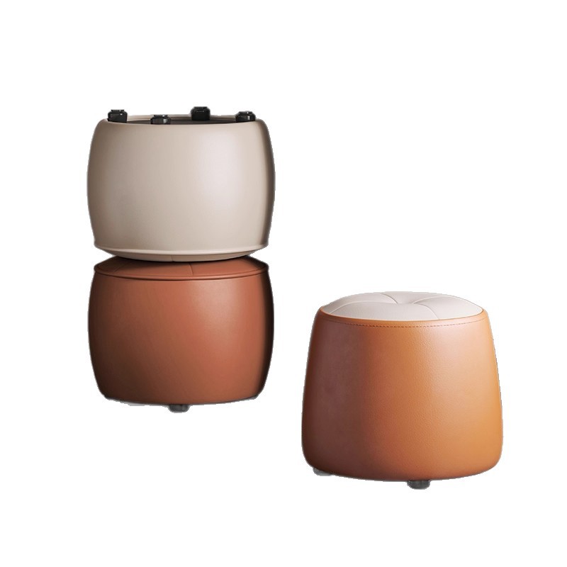 Taburete para cambiar zapatos en la puerta de entrada