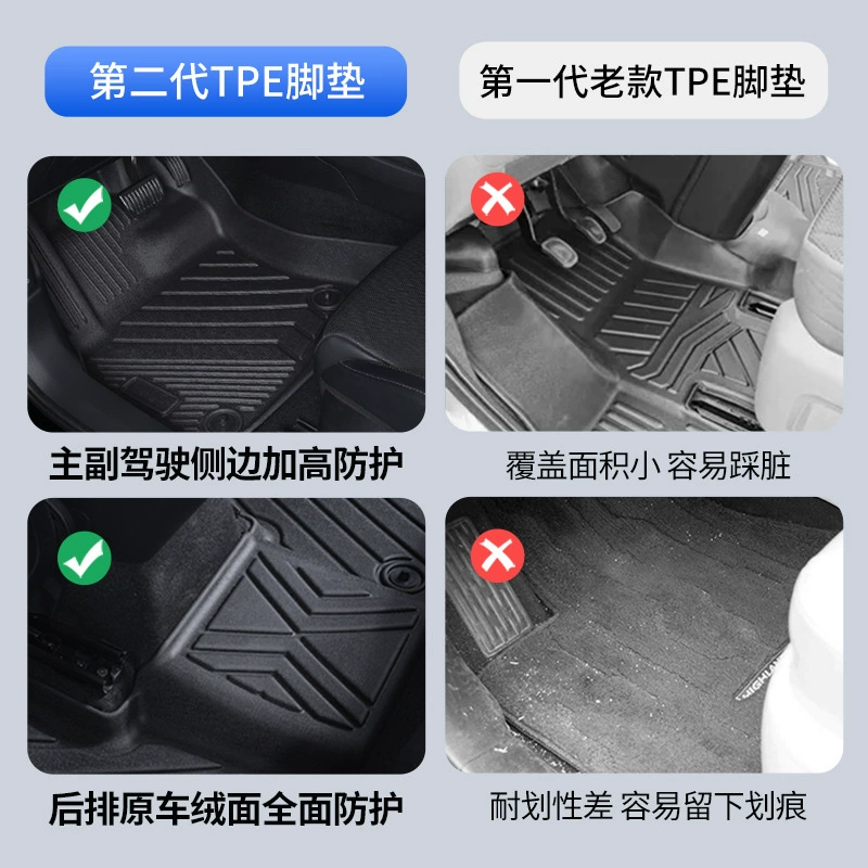 Подходит для Honda Accord Civic Crv Haoying XNV Lingpai Специальный без запаха полностью окруженный TPE автомобильный коврик для ног