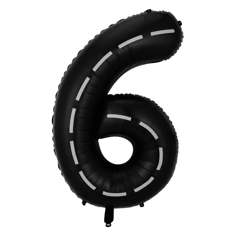 Nuevo globo de aluminio digital negro grande de 40 pulgadas globo de carreras de rayas en blanco y negro tema fiesta de cumpleaños decoración globo