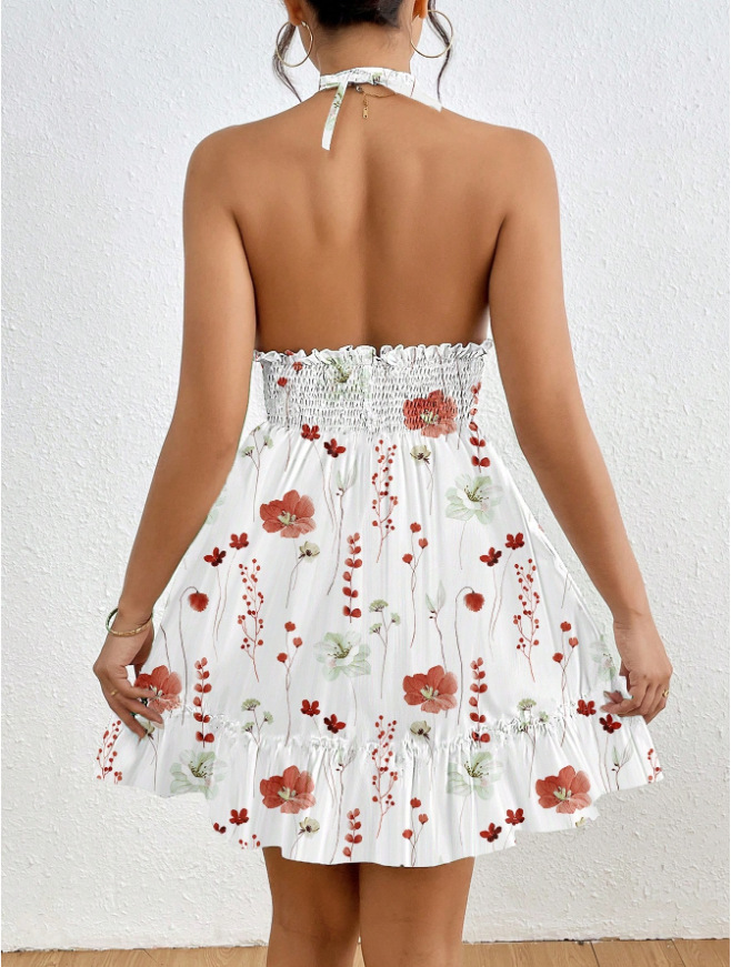 Floral A-line Dress Image 9