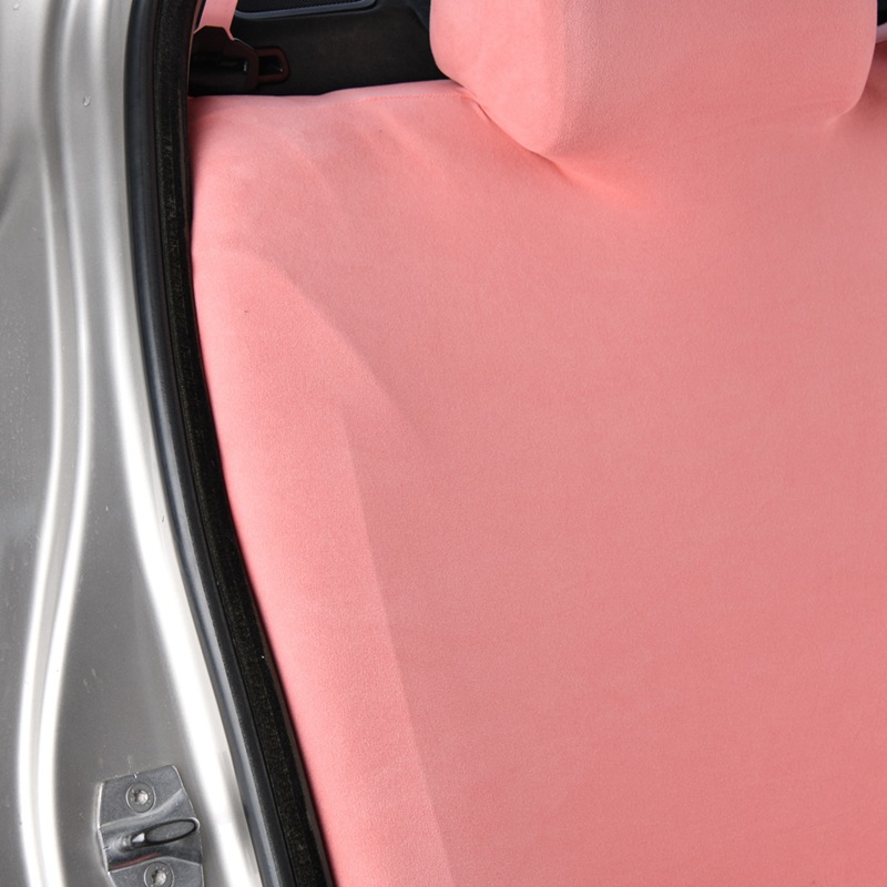Thickened elastic car rear seat cover made of German velvet fabric, integrated backrest and seat cushion cover, suitable for all seasons