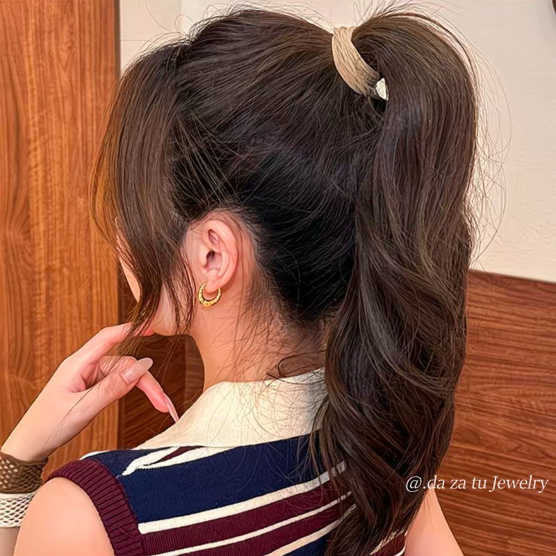 高弹力无接缝镂空头绳柔软加宽面膜发圈女扎马尾皮筋耐用发绳发饰|undefined