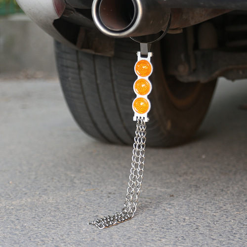 Automobile static mopping belt anti-static grounding strip exhaust pipe hanging release rod eliminator pendant