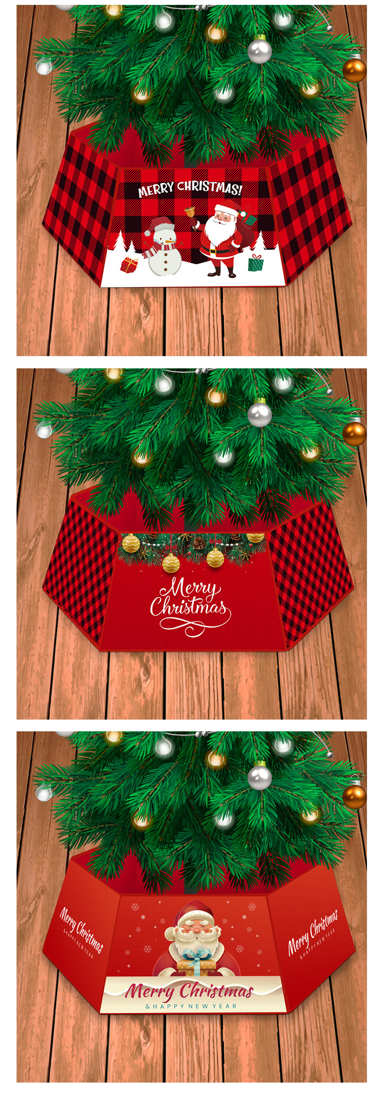 Christmas Tree Skirt Perimeter Border Decoration Wholesale Nihaojewelry display picture 5