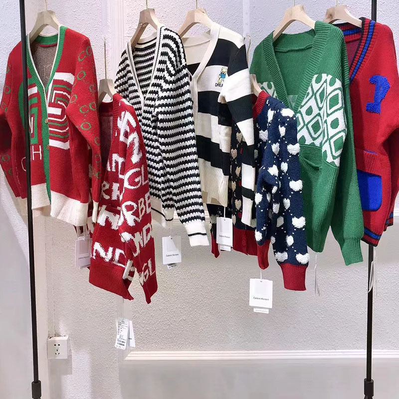 Cashmere cardigan women 22 winter New Fashion loose Joker thick sweater lazy sweater coat brand Wholesale