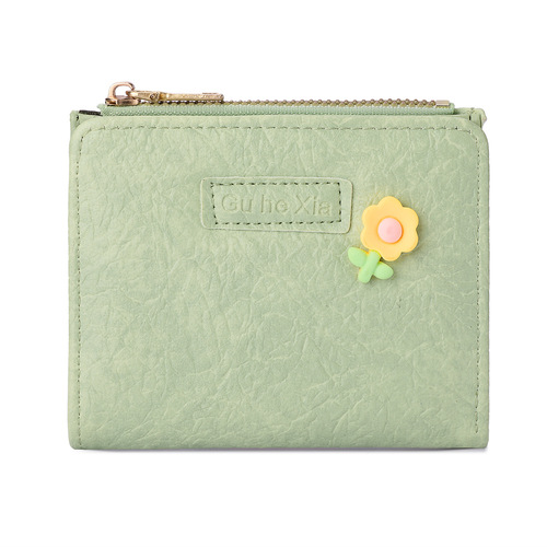 Direct Selling New Small Wallet for Women, Short Length Cute Japanese Schoolgirl Style Multi-Card Slot Card Holder Coin Purse Combo Bag