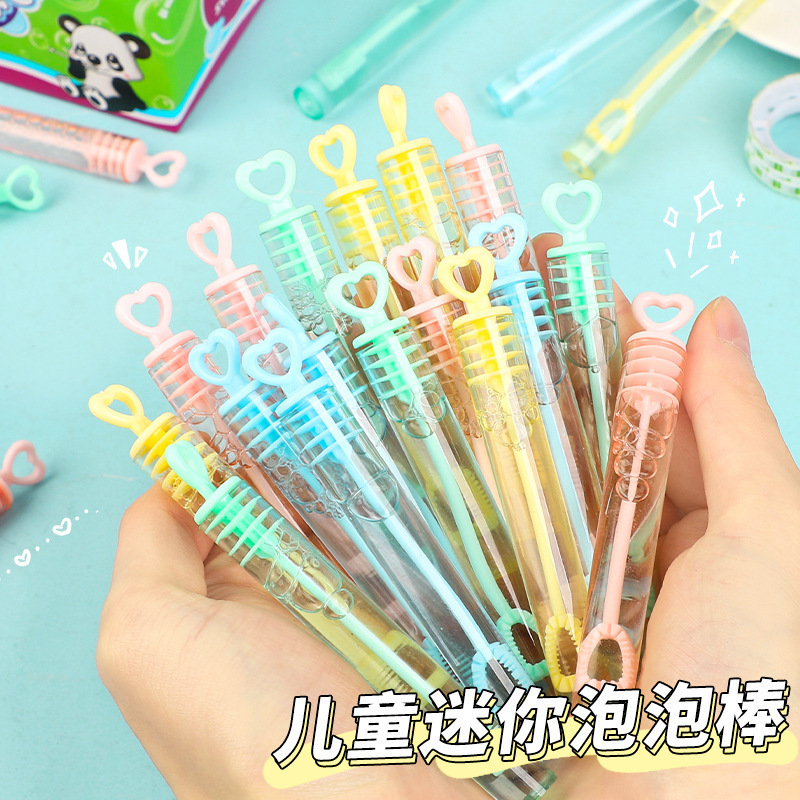 子供の泡吹き棒管の小さいサイズのおもちゃの泡の水は破れない泡のゴムの手動口の泡吹き機のおもちゃを吹きます。|undefined