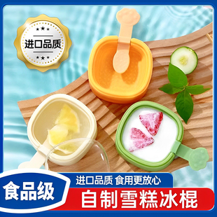 Ice Cream Mold for Home Use to Make Popsicles, Homemade Ice Pops, Ice Cream, Sorbet, Ice Cubes, Cheese Sticks, Silicone Mold, Food Grade