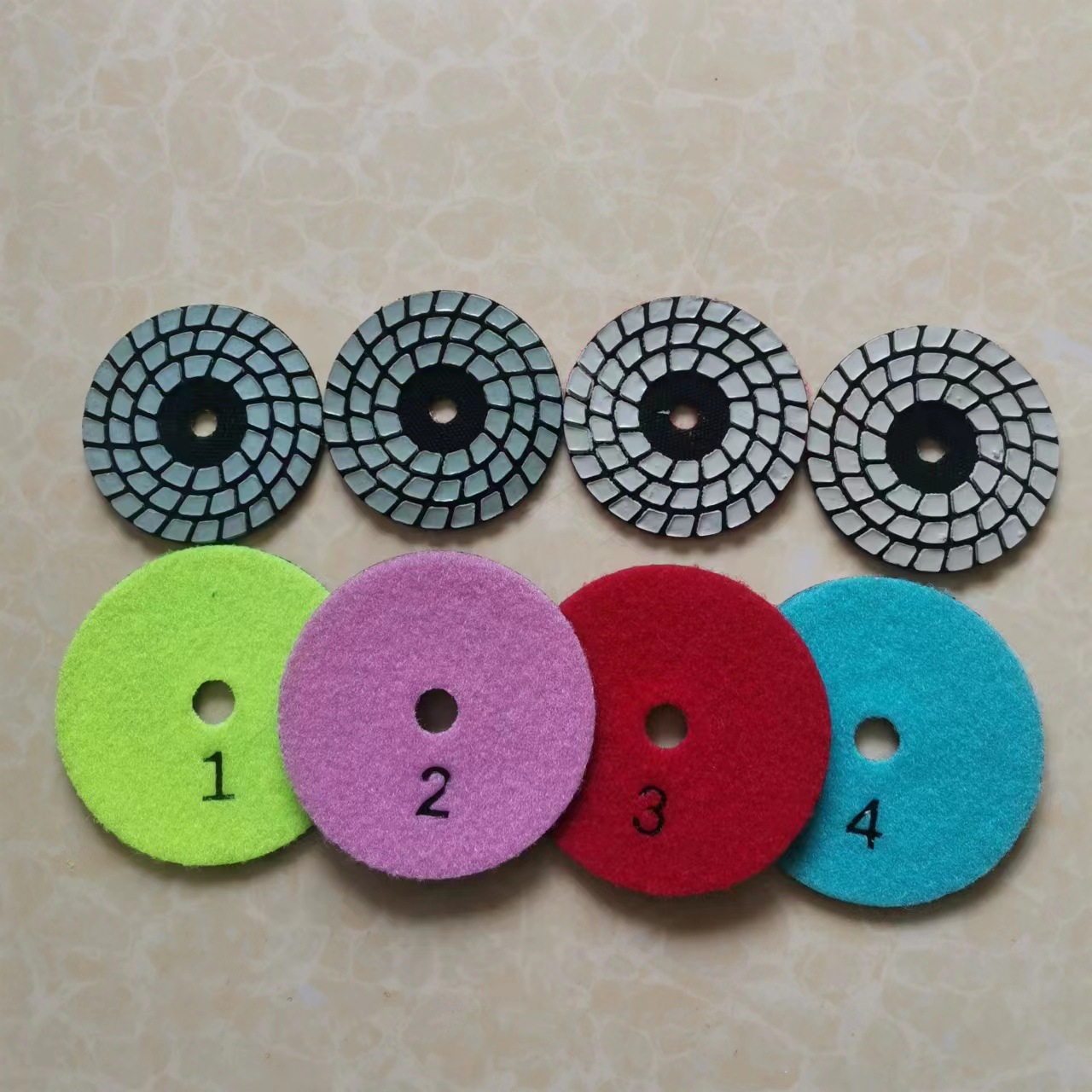 快速四步干磨片修边抛光石材护理大理石金刚石干磨片