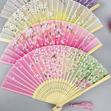 古风折扇女古典流苏绢扇中国风小扇子随身舞蹈工艺国潮扇学生国潮