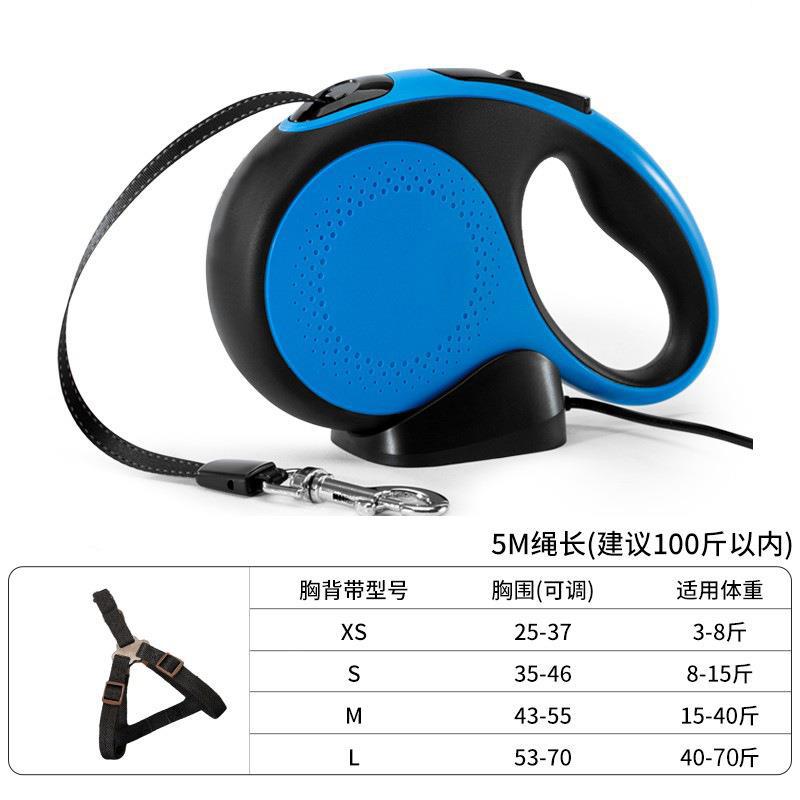 Correa de perro correa de perro retráctil Cadena de perro mediano y pequeño perro Teddy Bomei fuera correa para mascotas