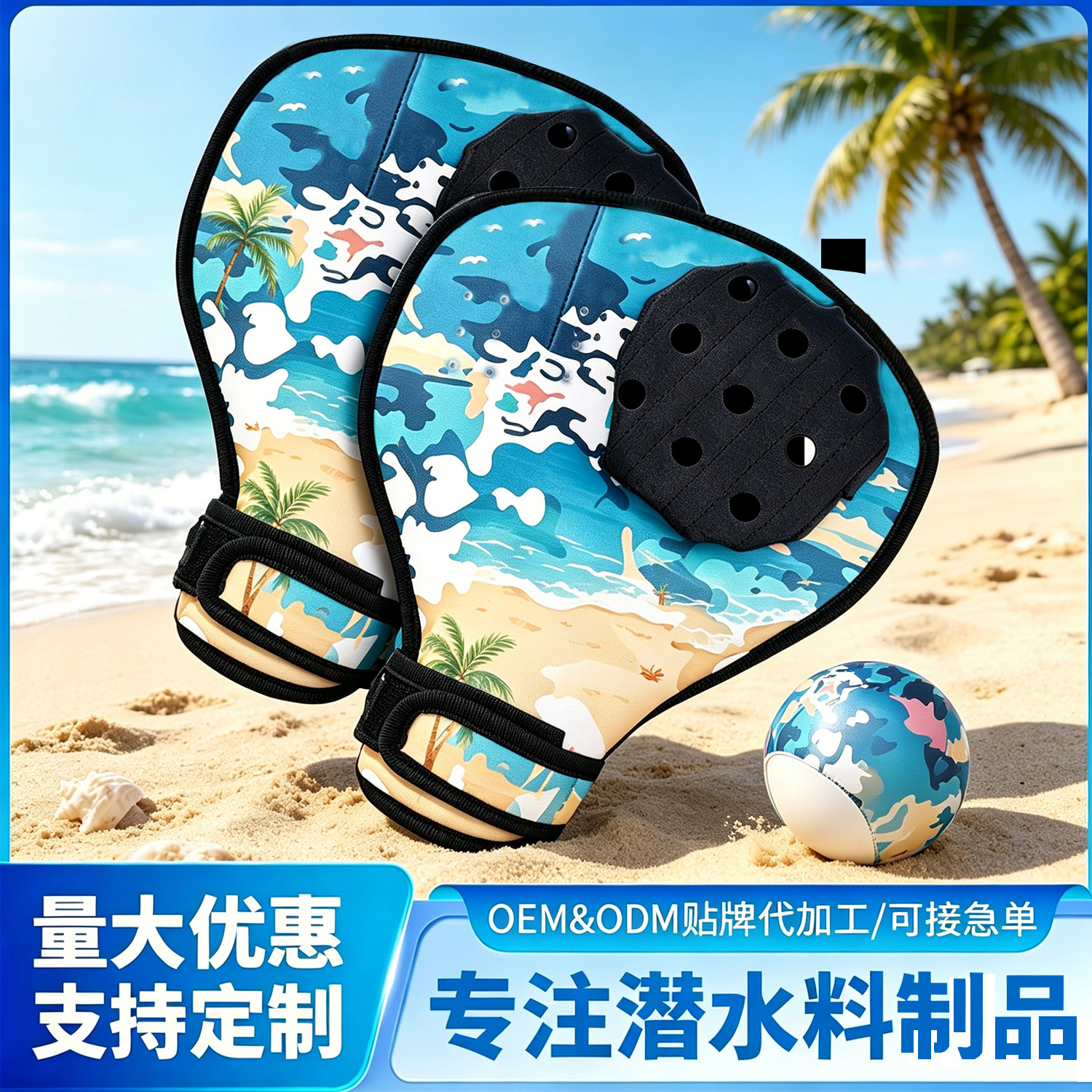 Cross-Border Hot-Selling Non-Slip Waterproof Diving Material Baseball Gloves, Swimming Pool Parent-Child Team Building Catching Gloves, Water Polo Gloves