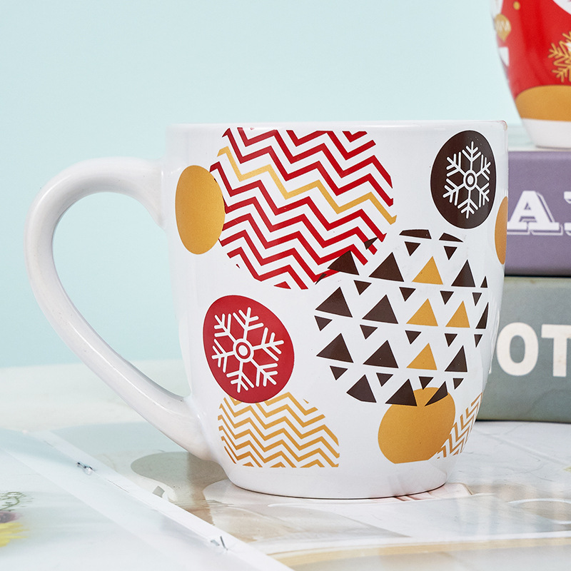 Taza de cerámica de Navidad Taza de cerámica de suministro directo de fábrica Taza de cerámica stock suficiente gran cantidad ENTREGA DE congyo oportuna